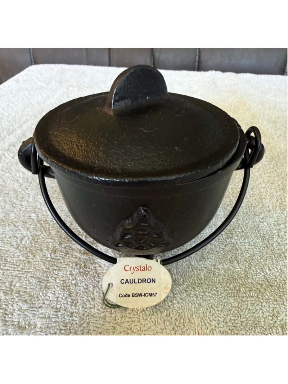 Crystalo Cast Iron Cauldron 6" Black Code BSW-1CM57